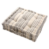 クッション TERRA テラ インド綿 クッキークッション 42×42cm レッド ブラック