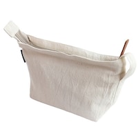 デュプリュス ポーチ ウォッシュドコットン Lサイズ 綿 100% 小物入れ 化粧ポーチ ナチュラル