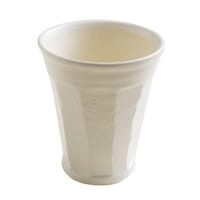 ヤマ庄陶器 ビアカップ 280ml 泡うま タンブラー 酒器 コップ 陶器 日本製 信楽焼 ホワイト