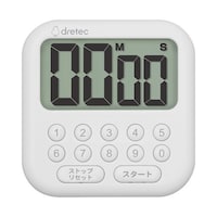 ドリテック キッチンタイマー シャボン10 大画面タイマー マグネット付き フック付き ドリテック