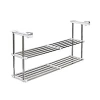 田窪工業所 吊戸棚下収納 吊り戸下収納 伸縮式 幅55から95cm 2段 ステンレス 組立式