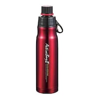 タフコ 水筒 直飲み ダイレクトステンレスボトル 500ml アクティブボーイ2 ブラック レッド