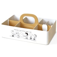 錦化成 収納ボックス スヌーピー モッテケース 幅28×奥行18.5×高さ13.5cm アイボリー