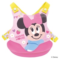 錦化成 ビブ お食事エプロン ミニーマウス バッククロスエプロン ベビー スタイ よだれかけ