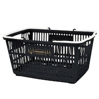 錦化成 バスケット 収納 エコバスケット 10 買い物かご レジかご ブラック