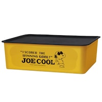 錦化成 収納ボックス M 幅38×奥行27×高さ12cm スヌーピー コレクトBOX フタ付き ダークイエロー