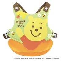 錦化成 ビブ お食事エプロン くまのプーさん バッククロスエプロン ベビー スタイ よだれかけ