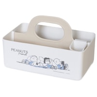 錦化成 収納ボックス ミニモッテケース スヌーピー 小物入れ 幅20.7×奥行12.5×高さ13.5cm アイボリー
