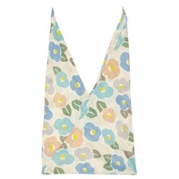 美研繊維 エコバッグ あずまトート 花柄 椿きなり