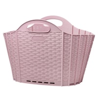 清水産業 折りたためる ランドリーバスケット 20L ピンク