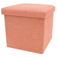 清水産業 収納ボックス Storage Stool コンパクト スツール オレンジ