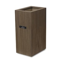 橋本達之助工芸 ゴミ箱 バスク コンパクト くず入れ カバー付き 1.8L ブラウン ブラウン