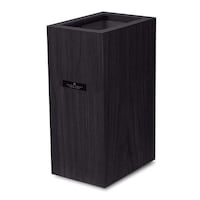 橋本達之助工芸 ゴミ箱 バスク コンパクト くず入れ カバー付き 1.8L ブラック ブラック