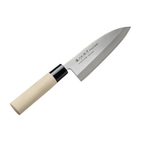 佐竹産業 出刃包丁 15.5cm 濃州正宗 日本製 ステンレス 白木柄 右利き用