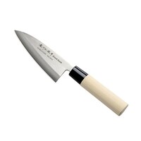 佐竹産業 出刃包丁 13.5cm 濃州正宗 日本製 ステンレス 白木柄 左利き用