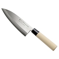 佐竹産業 出刃包丁 18cm 濃州正宗 日本製 ステンレス 白木柄 左利き用