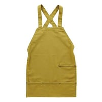 丸和貿易 アウトドア エプロン バッククロス 63cm ワーク キャンバス 10oz マスタード