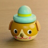 丸和貿易 乳歯ケース キンダーシュピール 乳歯入れ イヌ 動物 木製