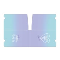 QLiA マスクケース 抗菌 コンパクトマスクケース グラデーション 折りたたみ マスク 収納 パープル