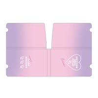 QLiA マスクケース 抗菌 コンパクトマスクケース グラデーション 折りたたみ マスク 収納 ピンク