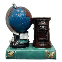 アンファンス ペン立て アンティーク ペンスタンド 地球儀 ブルー