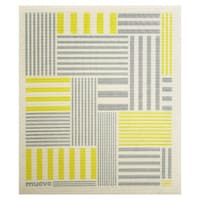 E.OCT 水切りマット e.スポンジワイプ muovo ストライプス イエロー 水切り イエロー