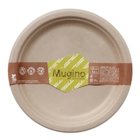 シンワ 紙皿 未晒しプレート 23cm 5枚入 Mugino