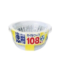 東洋アルミエコープロダクツ お弁当カップ おかずカップ 徳用ホイルケース アルミ 丸型 大 108枚