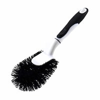 ニホンクリンテック ハンドル付きたわし カビ 腐食に強い 浴室 床 キッチン 鍋 かため 中サイズ