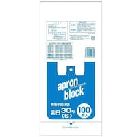 オルディ ポリ袋(ゴミ袋) 手提げ袋 乳白 Sサイズ 100枚入 エプロンブロック