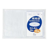 オルディ ゴミ袋 規格袋 16号 厚さ0.03mm 100枚入り ポリバッグ 透明
