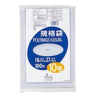 オルディ ゴミ袋 規格袋 10号 厚さ0.03mm 100枚入り ポリバッグ 透明