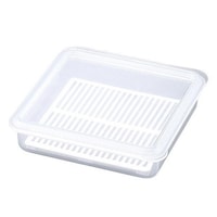 川崎 保存容器 システマ 小 浅型 密閉 目皿付き