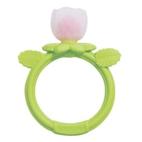 エジソン販売 歯固め カミカミ Baby 花咲く ラズベリー リング やわらかい シリコンカバー付き