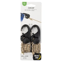 ナイトアイズ キャンプテント フック 2個入 ロープ付 カムジャム ロープタイトナー