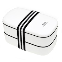 弁当箱 2段 800ml EDGE オーバル ホワイト