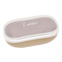 弁当箱 1段 600ml レカ オーバル バイオマスプラスチック ライトブラウン