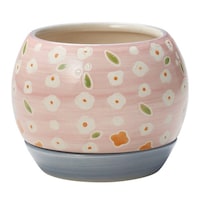 ケーイーアイ 植木鉢 チェリッシュポット 3号用 ピンク