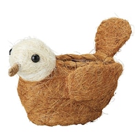 ケーイーアイ プランター ひだまりアニマルポット 小鳥 ブラウン