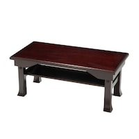 オスマック 折りたたみ便利机 小 30×60cm 高さ25cm 桐製 仏具 仏壇 供養台 ミニテーブル ブラウン