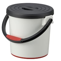 イノマタ化学 バケツ 5L スプラッシュ ふた付き ホワイト