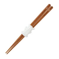 サンライフ 箸 18cm 箸置き セット アニマルはしっこ 木製 天然木 シロクマ