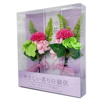 九州フラワーサービス ソープフラワー 入浴剤 お花 やさしい香りの供花 ピンク
