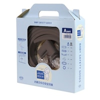 カーボーイ 安全クッション よちよちBOX Aセット 標準パック コーナーガード ドアロック ベビー ブラウン