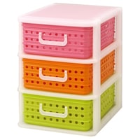 収納ケース A4 ピッコロバスケット 卓上 バスケット 3段