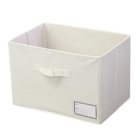 収納ケース 布 不織布 見出し付き カラーボックス インナーボックス フルサイズ アイボリー