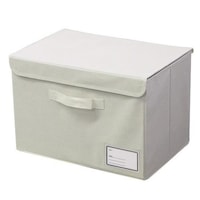 収納ケース 布 不織布 フタ付き 見出し付き カラーボックス インナーボックス フルサイズ アイボリー