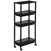 キッチンワゴン ロングラック 4段