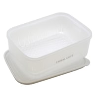 ウィルマックス EMBALANCE 保存容器 2.1L レクタングルコンテナ 角型 ザル付き