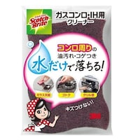 スリーエム ジャパン クリーナー スコッチブライト ガスコンロ用 IH用 スポンジ 油汚れ コゲ コゲ付き ガラス天板 五徳 グリル
